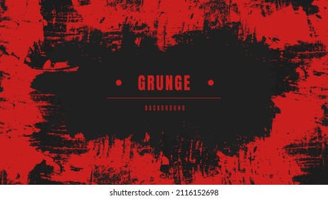 Resumen Diseño De Marco Grunado Negro En Fondo De Rasca Rojo