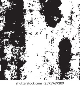 Abstract Black Grunge Ink Strokes