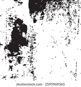 Abstract Black Grunge Ink Strokes