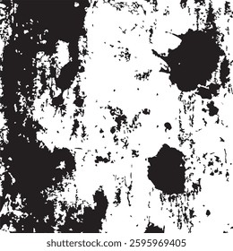 Abstract Black Grunge Ink Strokes