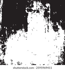 Abstract Black Grunge Ink Strokes