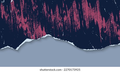 Abstract Black Grunge Paper Torn Frame Design Template