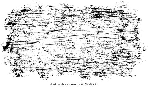 Vector de elemento de trazo de pincel de textura de grunge negro Abstractas