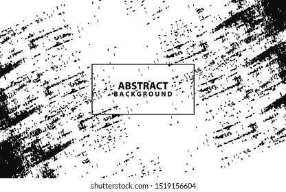 Abstract black grunge textured on white background. Paint style design template for use element cover, banner, business, advertising