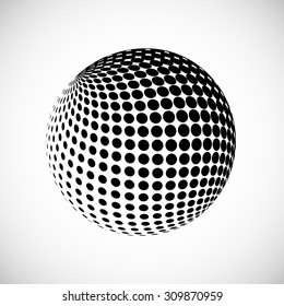 Abstract black halftone background illustration