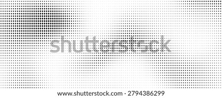 Abstract black halftone dot pattern