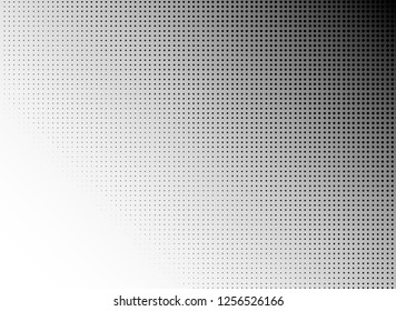 abstract black halftone dots on white gradient background