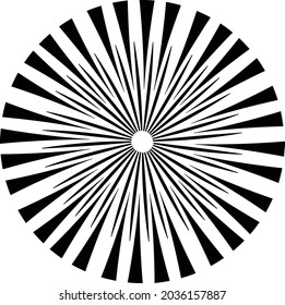 abstract black halftone dots.white halftone dots in vortex form. Geometric art. Trendy design element.Circular and radial lines volute, helix.Segmented circle with rotation