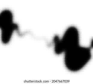 Abstract black halftone dotted texture. Vector illustration.