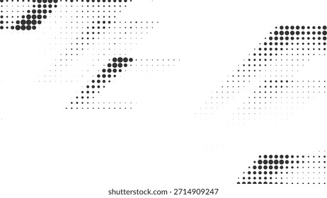 Abstractas textura de onda dispersa semitono negro para carteles creativos, diseños digitales, marca moderna, Ilustración vectorial de Diseño gráfico