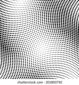 Abstract Black Halftone Square  Background, vector illustration 