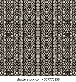 Abstract Black Hand Sketched Scribble Seamless Background Pattern with Curves. Vector Illustration. Pattern Swatch. Ink Drawing. Texture