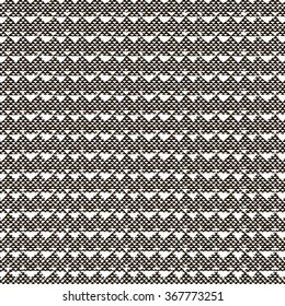 Abstract Black Hand Sketched Scribble Seamless Background Pattern with Triangles. Vector Illustration. Pattern Swatch. Ink Drawing. Texture