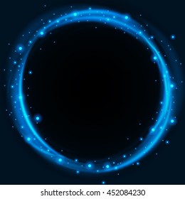 abstract black hole, vector art background.