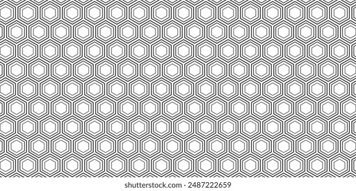 abstract black honeycomb vector pattern design.