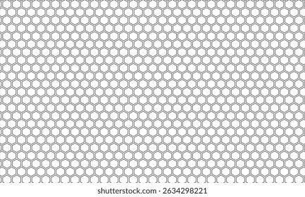 abstract black honeycomb vector pattern design.