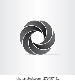 abstraktes, unmögliches Symbol-Designelement