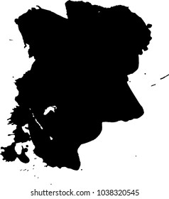 Abstract black ink blot background. Vector illustration. Grunge texture for cards and flyers design. Digital brushe