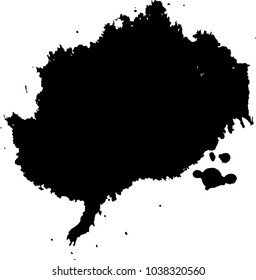 Abstract black ink blot background. Vector illustration. Grunge texture for cards and flyers design. Digital brushe