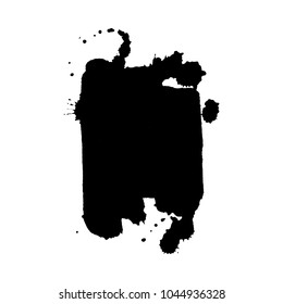 Abstract black ink blot background. Vector illustration. Grunge texture for cards and flyers design. A model for the creation of digital brushes