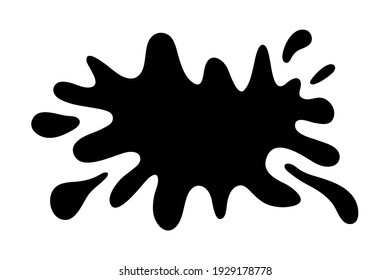 Abstract black ink blot background. Vector illustration. Grunge texture for cards and flyers design. A model for the creation of digital brushes.