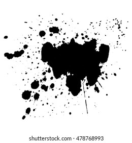 Abstract Black Ink Blot Background Vector Stock Vector (royalty Free 