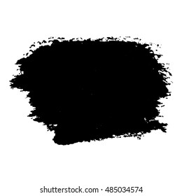 Abstract black ink blot background. Vector illustration. Grunge texture for cards and flyers design. A model for the creation of digital brushes