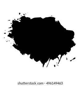 Abstract black ink blot background. Vector illustration. Grunge texture for cards and flyers design. A model for the creation of digital brushes