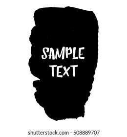 Abstract black ink blot background. Vector illustration. Grunge texture for cards and flyers design. A model for the creation of digital brushes