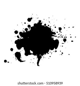 Abstract Black Ink Blot Background Vector Stock Vector (Royalty Free ...