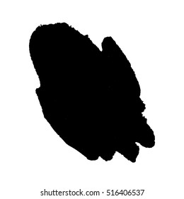 Abstract black ink blot background. Vector illustration. Grunge texture for cards and flyers design. A model for the creation of digital brushes