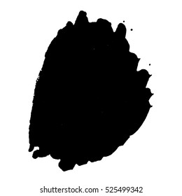 Abstract black ink blot background. Vector illustration. Grunge texture for cards and flyers design. A model for the creation of digital brushes