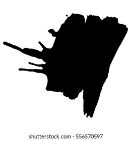 Abstract black ink blot background. Vector illustration. Grunge texture for cards and flyers design. A model for the creation of digital brushes