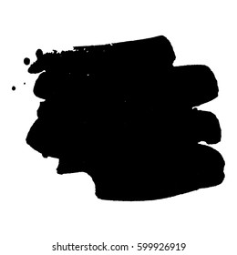 Abstract black ink blot background. Vector illustration. Grunge texture for cards and flyers design. A model for the creation of digital brushes