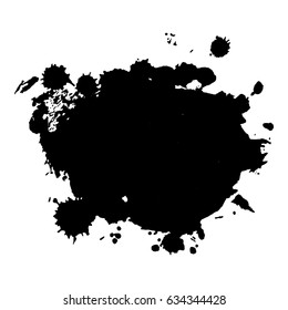 Abstract Black Ink Blot Background Vector Stock Vector (Royalty Free ...