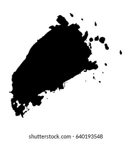 Abstract black ink blot background. Vector illustration. Grunge texture for cards and flyers design. A model for the creation of digital brushes