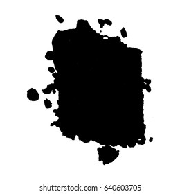 Abstract black ink blot background. Vector illustration. Grunge texture for cards and flyers design. A model for the creation of digital brushes