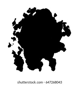 Abstract black ink blot background. Vector illustration. Grunge texture for cards and flyers design. A model for the creation of digital brushes