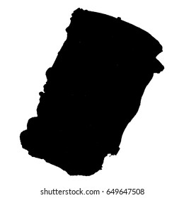 Abstract black ink blot background. Vector illustration. Grunge texture for cards and flyers design. A model for the creation of digital brushes