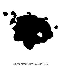 Abstract black ink blot background. Vector illustration. Grunge texture for cards and flyers design. A model for the creation of digital brushes