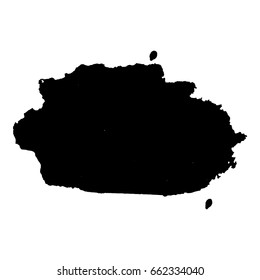 Abstract black ink blot background. Vector illustration. Grunge texture for cards and flyers design. A model for the creation of digital brushes