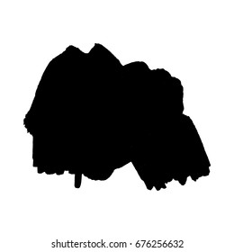 Abstract black ink blot background. Vector illustration. Grunge texture for cards and flyers design. A model for the creation of digital brushes
