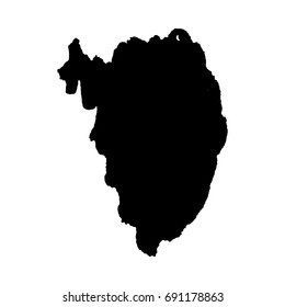 Abstract black ink blot background. Vector illustration. Grunge texture for cards and flyers design. A model for the creation of digital brushes