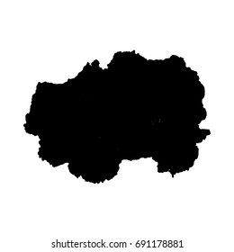 Abstract black ink blot background. Vector illustration. Grunge texture for cards and flyers design. A model for the creation of digital brushes