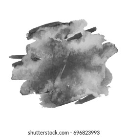 Abstract black ink blot background. Vector illustration. Grunge texture for cards and flyers design. A model for the creation of digital brushes