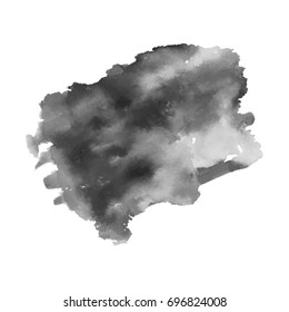 Abstract black ink blot background. Vector illustration. Grunge texture for cards and flyers design. A model for the creation of digital brushes