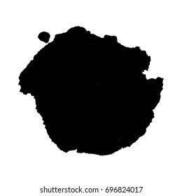 Abstract black ink blot background. Vector illustration. Grunge texture for cards and flyers design. A model for the creation of digital brushes