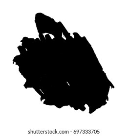 Abstract black ink blot background. Vector illustration. Grunge texture for cards and flyers design. A model for the creation of digital brushes