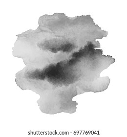 Abstract black ink blot background. Vector illustration. Grunge texture for cards and flyers design. A model for the creation of digital brushes