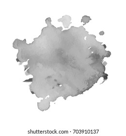 Abstract black ink blot background. Vector illustration. Grunge texture for cards and flyers design. A model for the creation of digital brushes